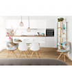Chaise design en tissu Atlas