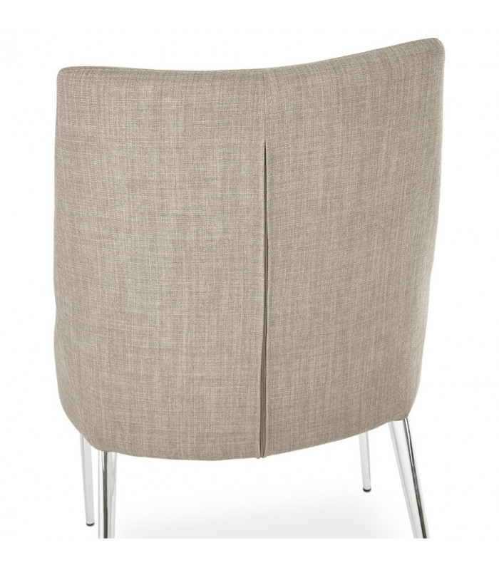 Chaise design gris en tissu Avery