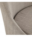 Chaise design gris en tissu Avery