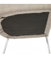 Chaise design gris en tissu Avery