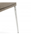 Chaise design gris en tissu Avery