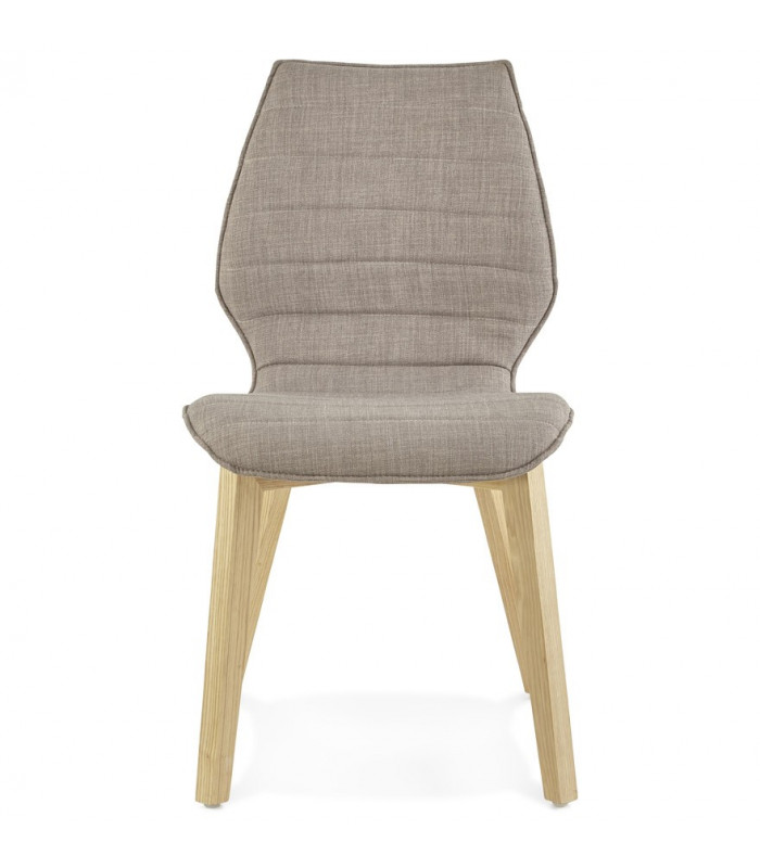Chaise design gris en tissu Doron