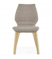 Chaise design gris en tissu Doron
