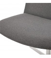 Chaise design gris foncé en tissu Arlow
