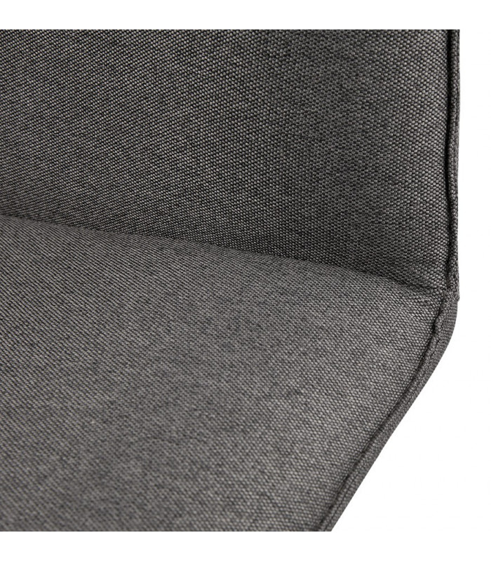 Chaise design gris foncé en tissu Arlow