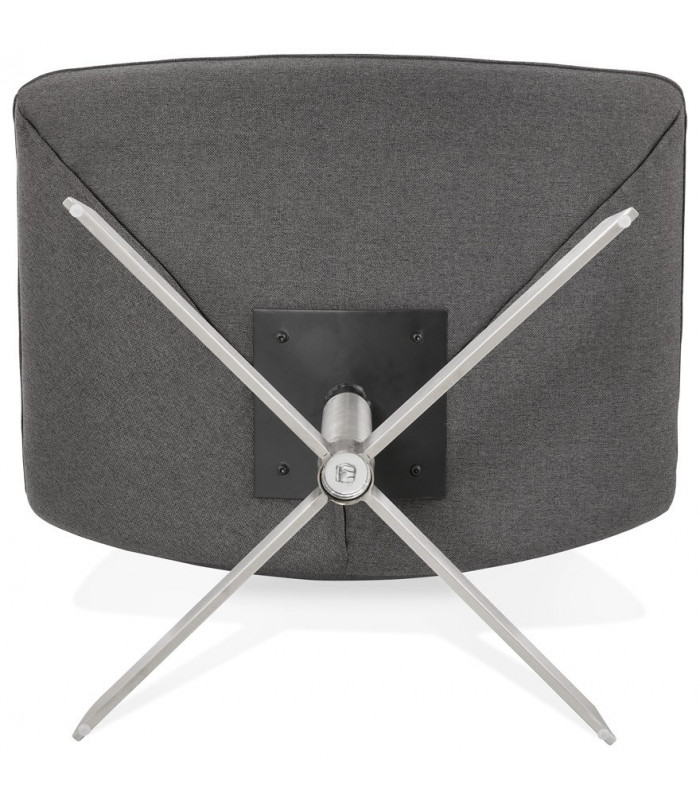 Chaise design gris foncé en tissu Arlow