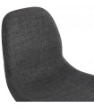 Chaise design gris foncé en tissu Kingston