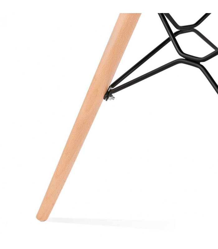 Chaise design gris foncé en tissu Kingston