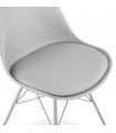 Chaise design gris en plastique Corvina