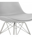 Chaise design gris en plastique Corvina