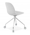 Chaise design gris clair en tissu Mahalla