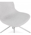 Chaise design gris clair en tissu Mahalla