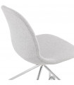 Chaise design gris clair en tissu Mahalla
