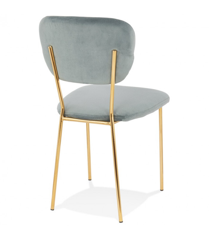 Chaise design gris en tissu Bodenn