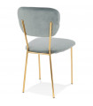 Chaise design gris en tissu Bodenn