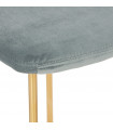 Chaise design gris en tissu Bodenn