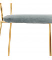 Chaise design gris en tissu Bodenn