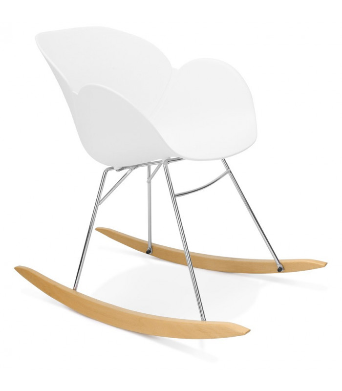 Fauteuil design blanc en plastique Firenz