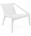Fauteuil design blanc en plastique Morad