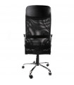 fauteuil de bureau noir en tissu et similicuir Belfont