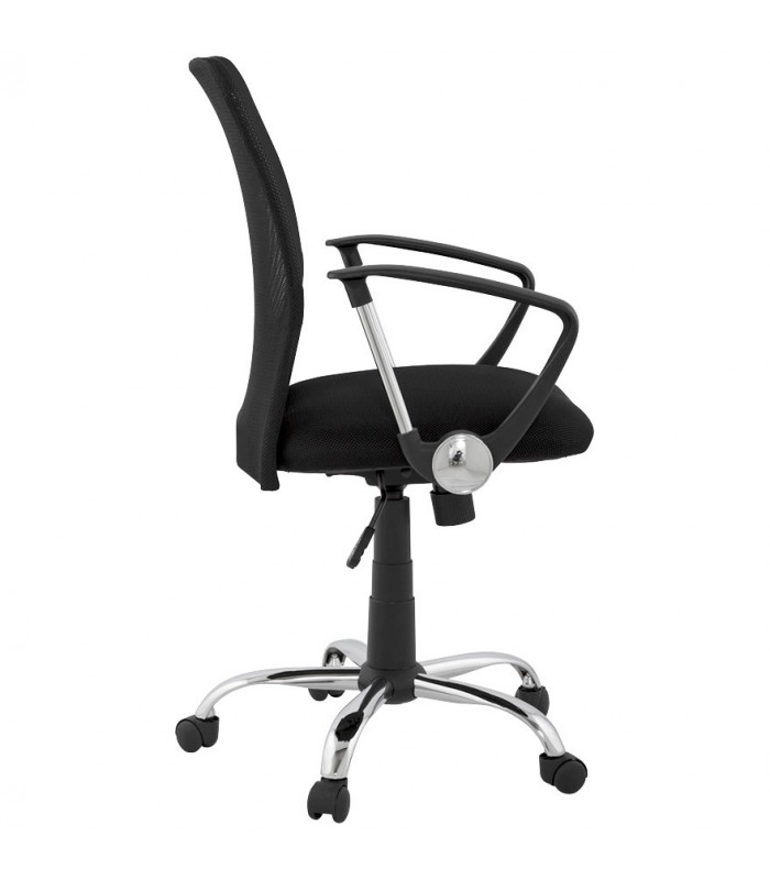 fauteuil de bureau noir en tissu Easton