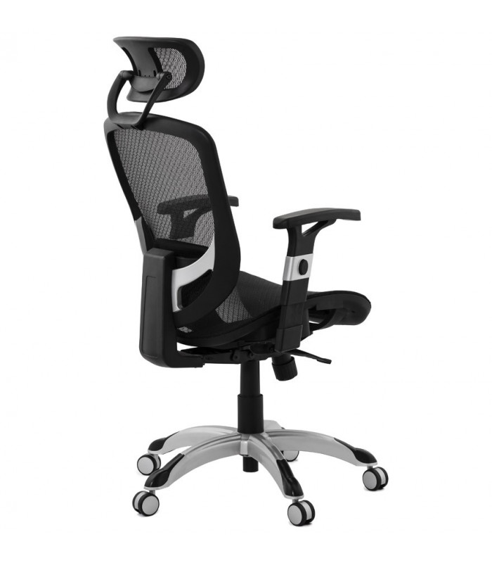 fauteuil de bureau noir en tissu Fargo