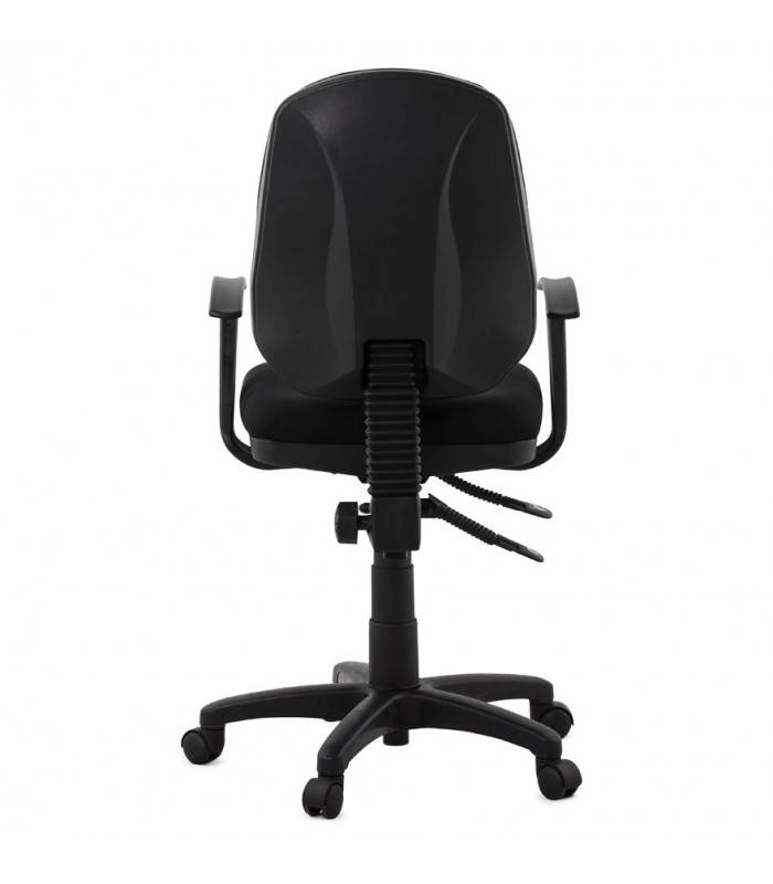 fauteuil de bureau noir en tissu Amphi