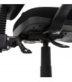 fauteuil de bureau noir en tissu Amphi