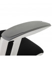 fauteuil de bureau noir en tissu Marlena