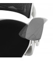 fauteuil de bureau noir en tissu Marlena