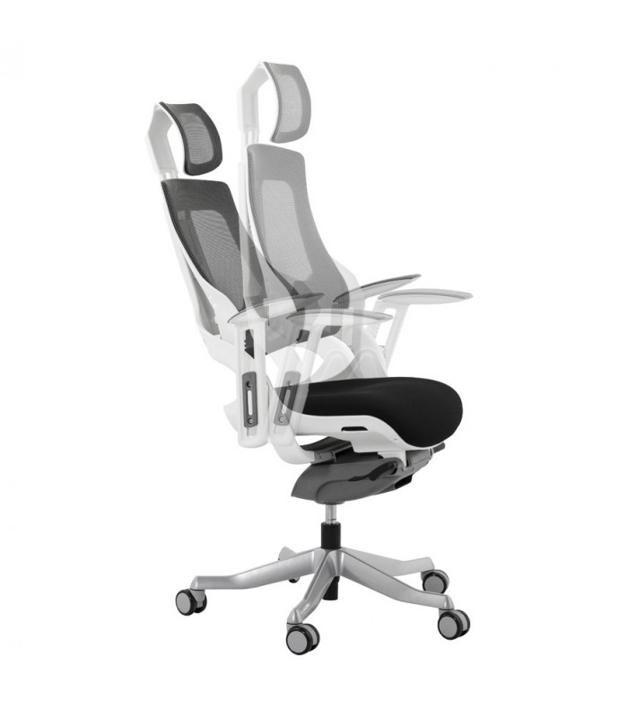 fauteuil de bureau noir en tissu Marlena
