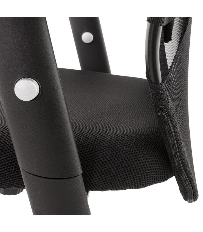 Fauteuil de bureau noir en tissu Mornington