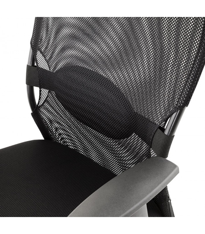 Fauteuil de bureau noir en tissu Mornington