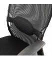 Fauteuil de bureau noir en tissu Mornington