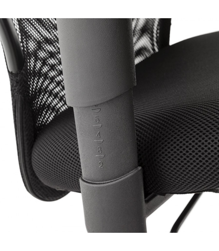 Fauteuil de bureau noir en tissu Mornington