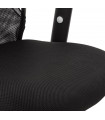 Fauteuil de bureau noir en tissu Mornington