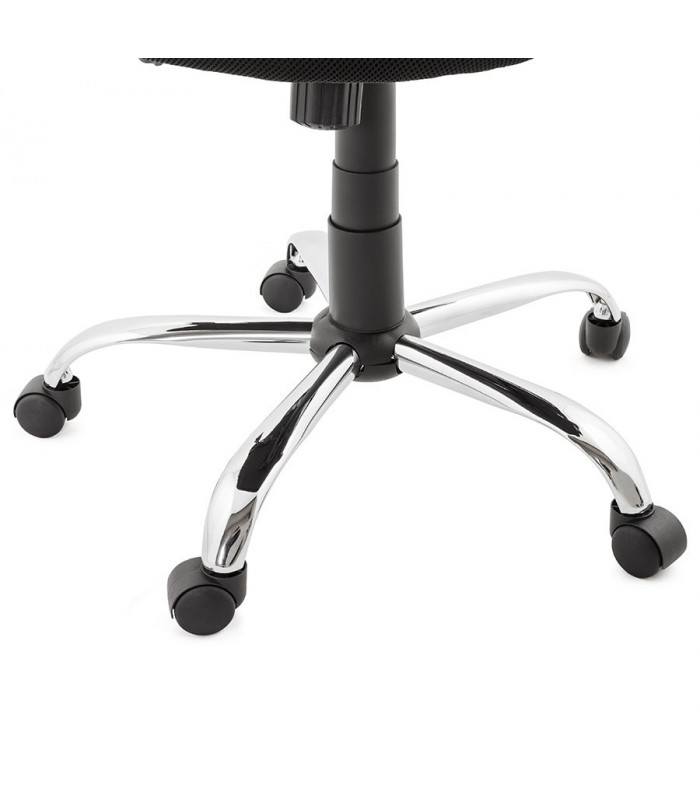 Fauteuil de bureau noir en tissu Mornington