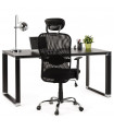 Fauteuil de bureau noir en tissu Mornington