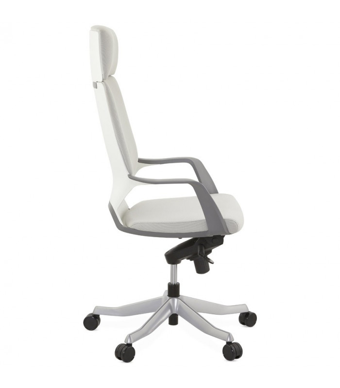 Fauteuil de bureau gris en tissu Agate