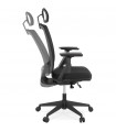 Fauteuil de bureau noir en tissu Johnson