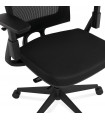 Fauteuil de bureau noir en tissu Johnson