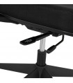 Fauteuil de bureau noir en tissu Johnson