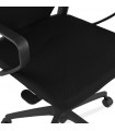 Fauteuil de bureau noir en tissu Melody