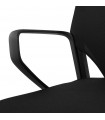 Fauteuil de bureau noir en tissu Melody