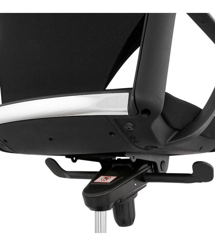 Fauteuil de bureau noir en tissu Melody