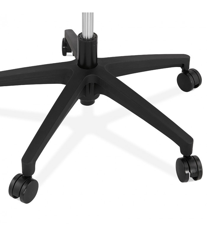 Fauteuil de bureau noir en tissu Melody