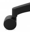 Fauteuil de bureau noir en tissu Melody