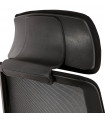 Fauteuil de bureau noir en tissu Lincoln