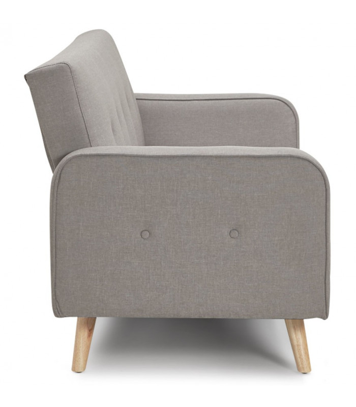 Canapé design gris clair en tissu Haughton