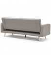 Canapé design gris clair en tissu Haughton